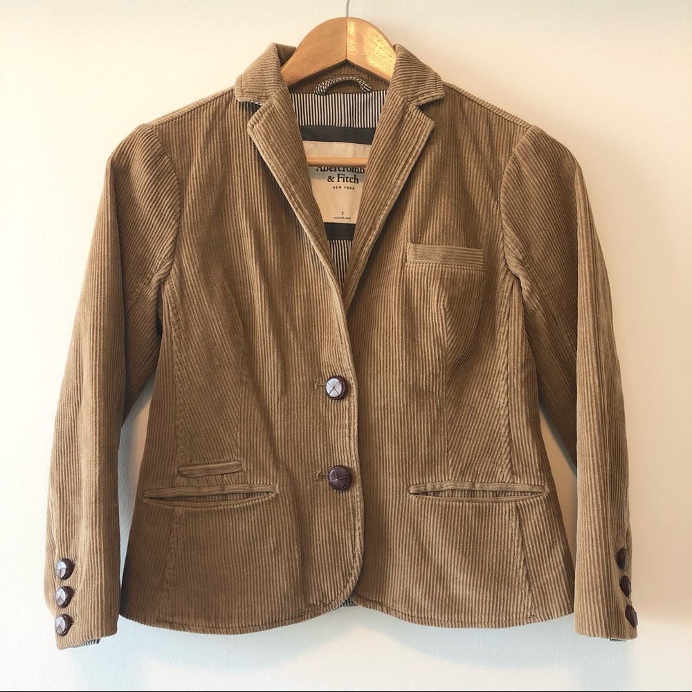 A&F brown corduroy blazer